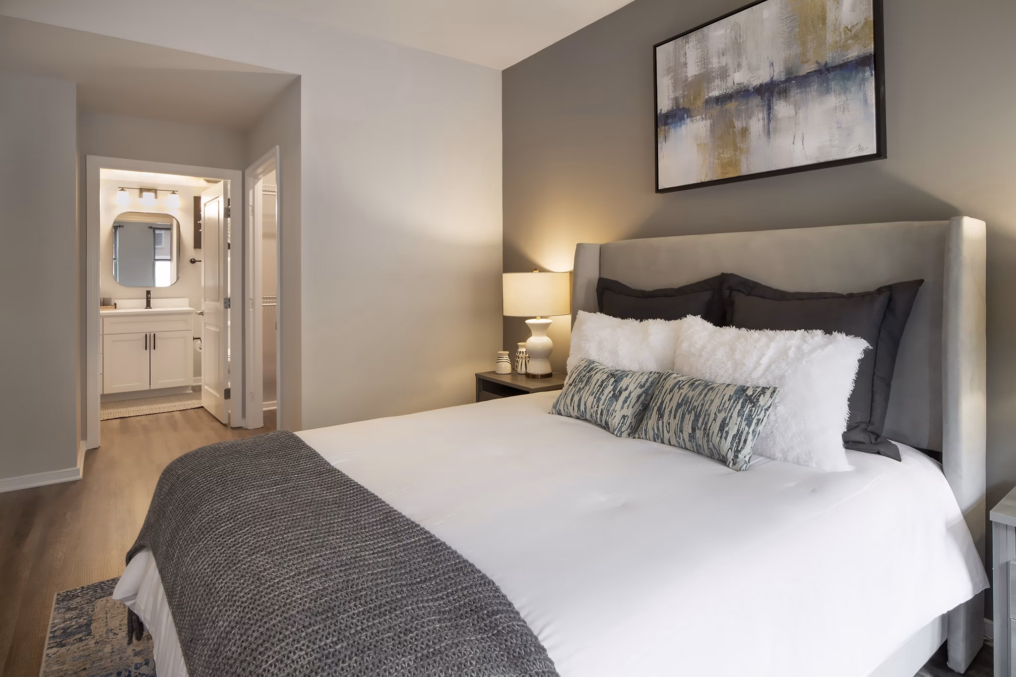 bedroom at Pearson Square Apartments