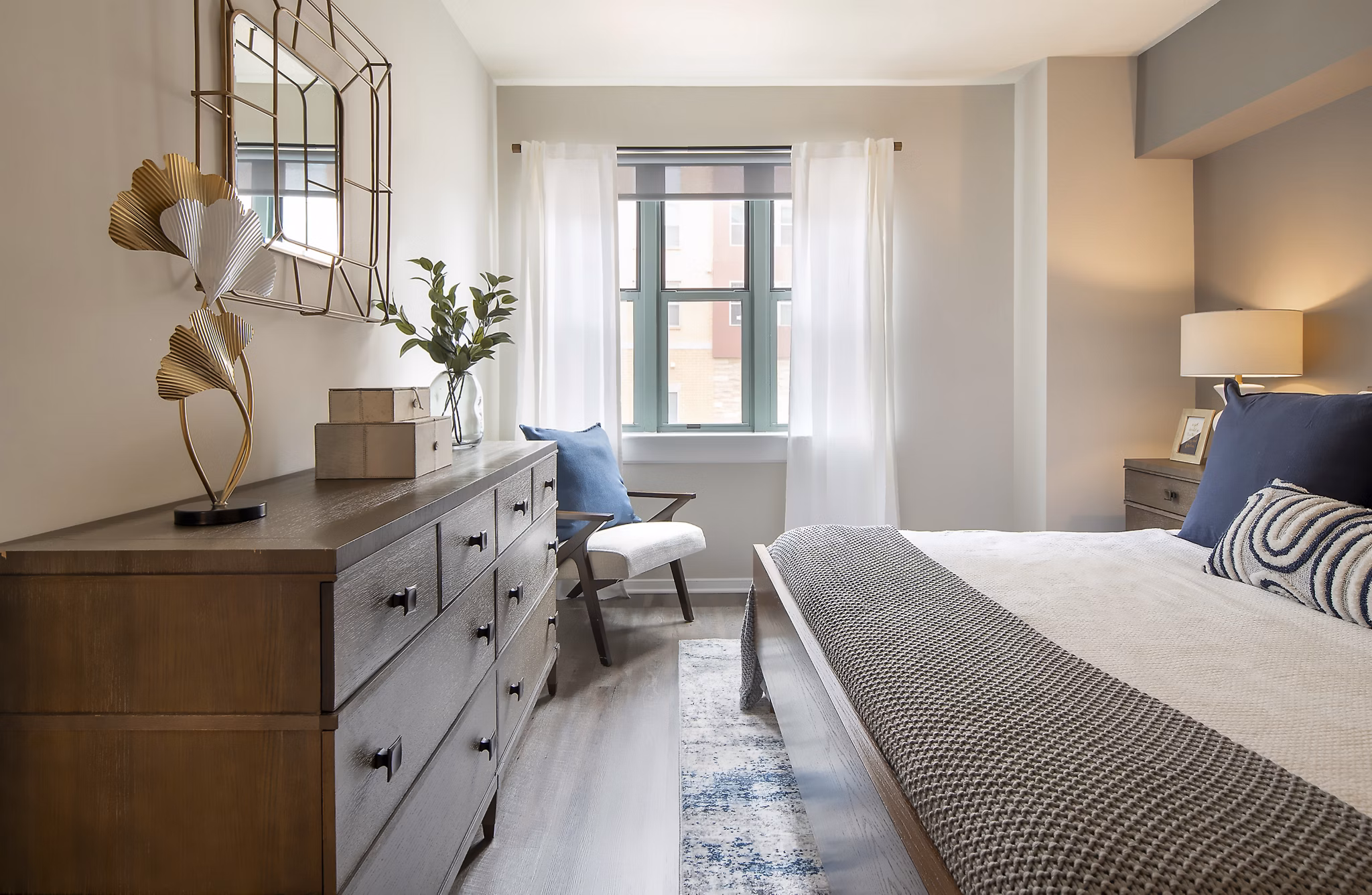 bedroom at Pearson Square Apartments
