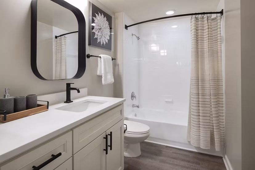 bathroom at Pearson Square Apartments
