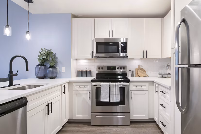 kitchen at Pearson Square Apartments