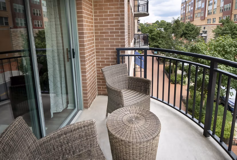 patio at Pearson Square Apartments