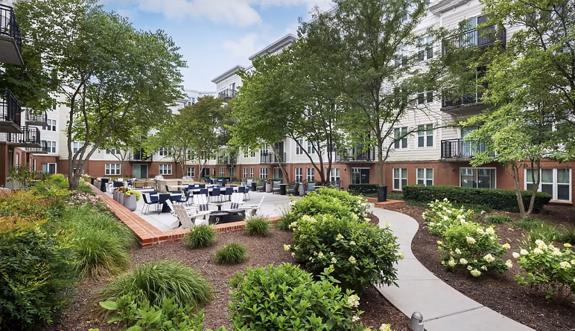 grill area at Pearson Square Apartments