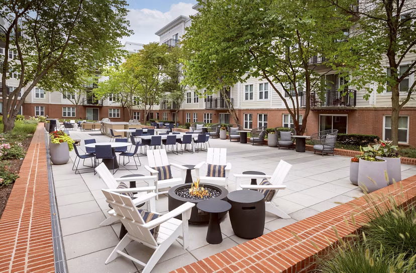 grill area at Pearson Square Apartments