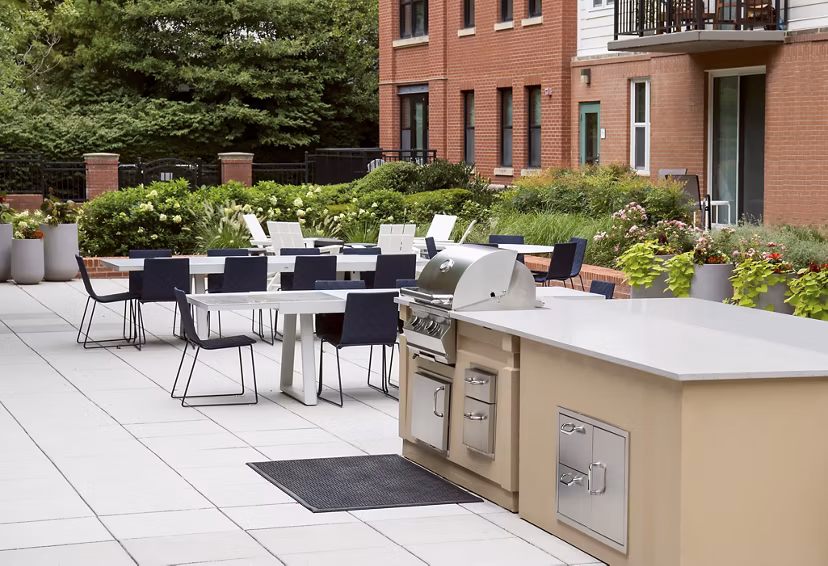 grill area at Pearson Square Apartments