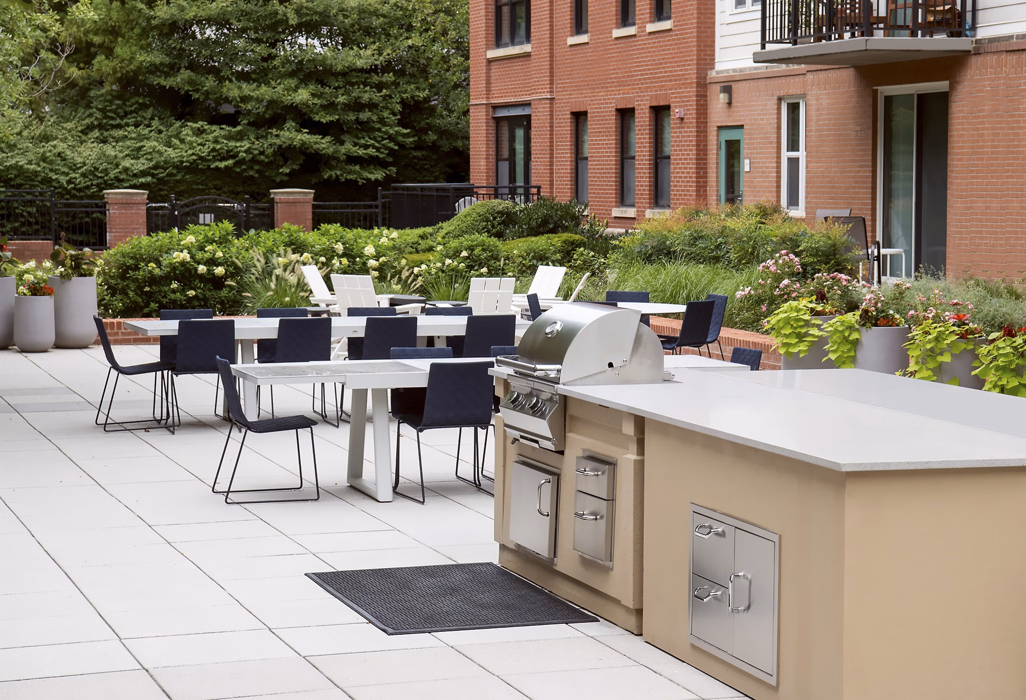 grill area at Pearson Square Apartments