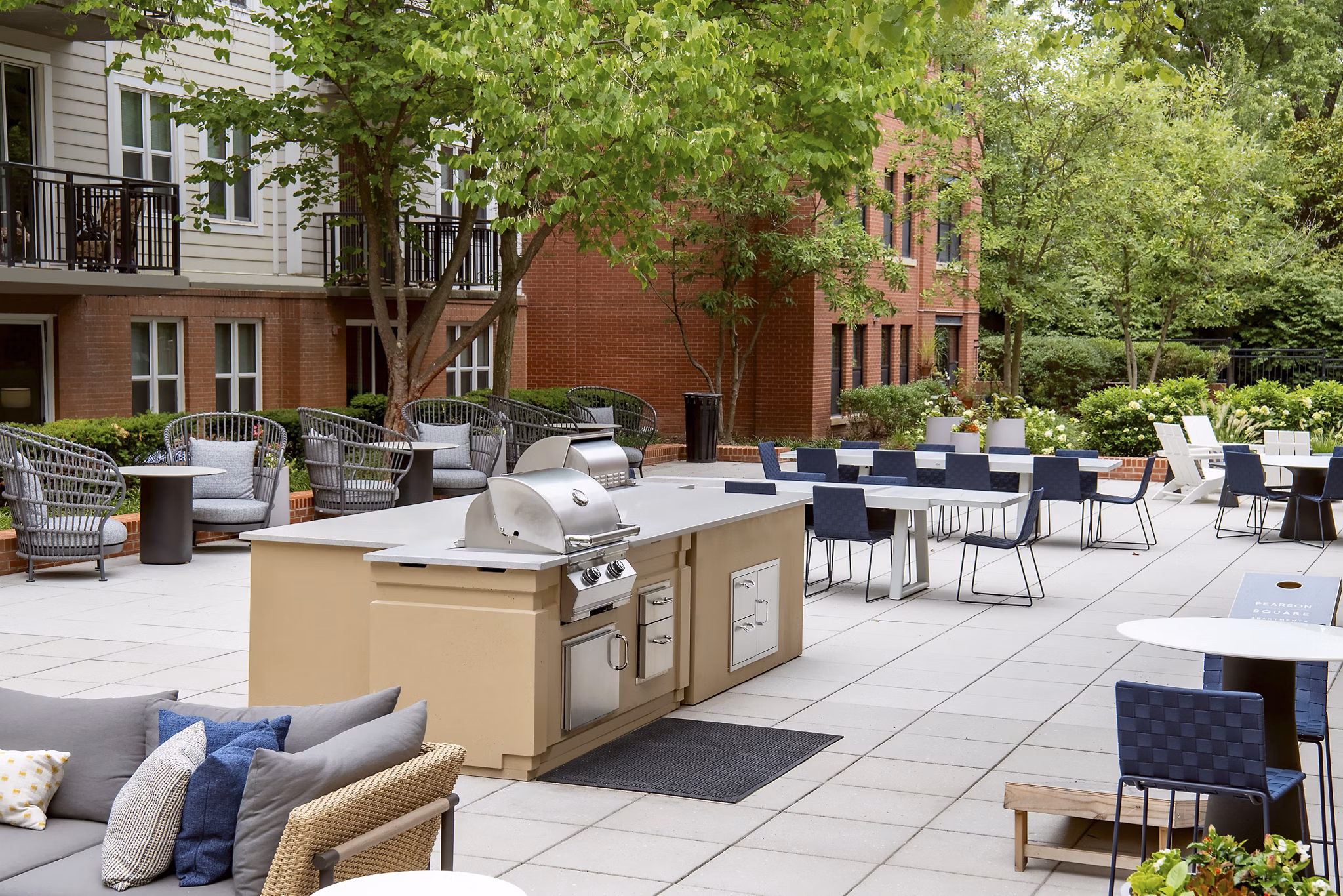 grill area at Pearson Square Apartments