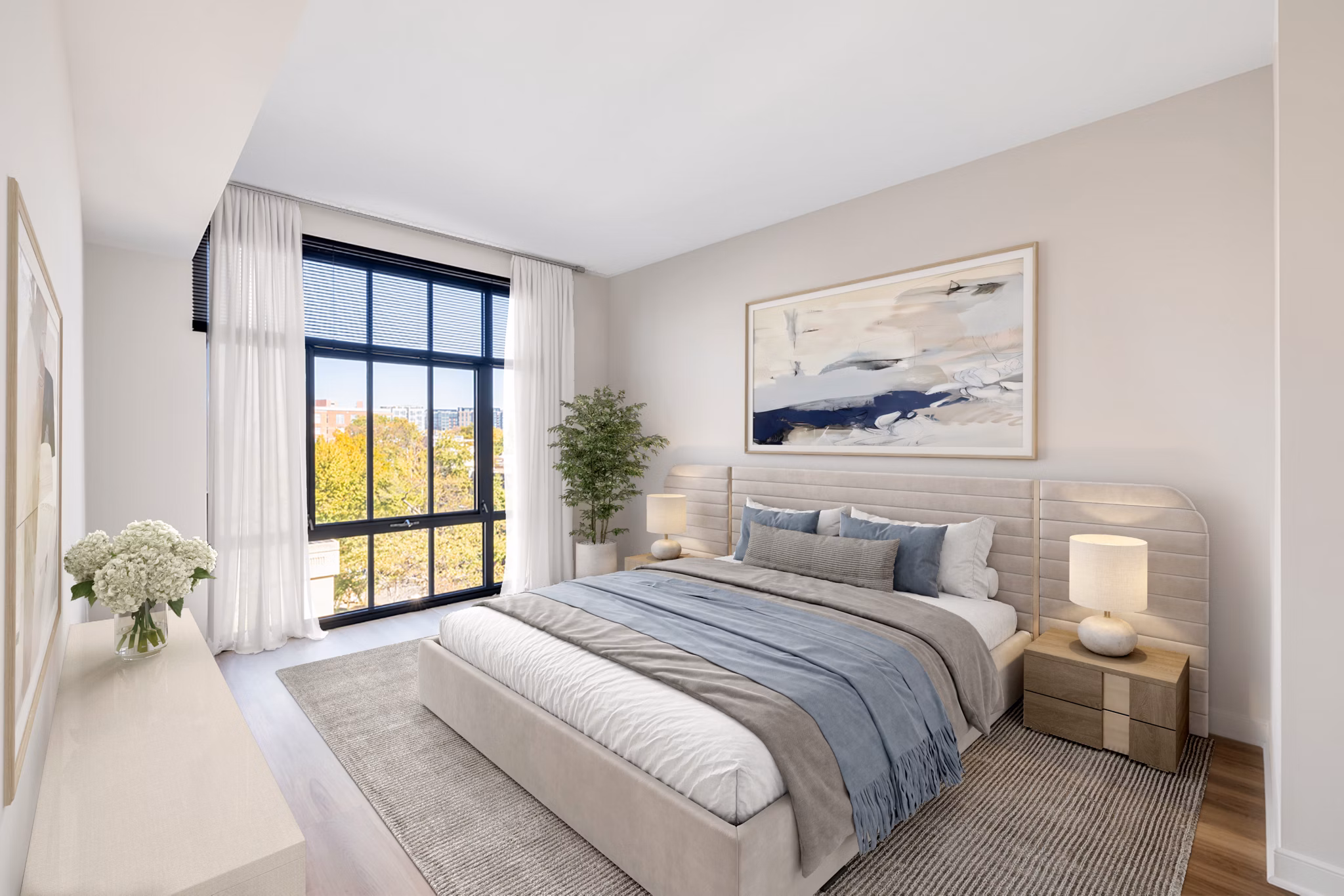 bedroom at Senate Square Apartments