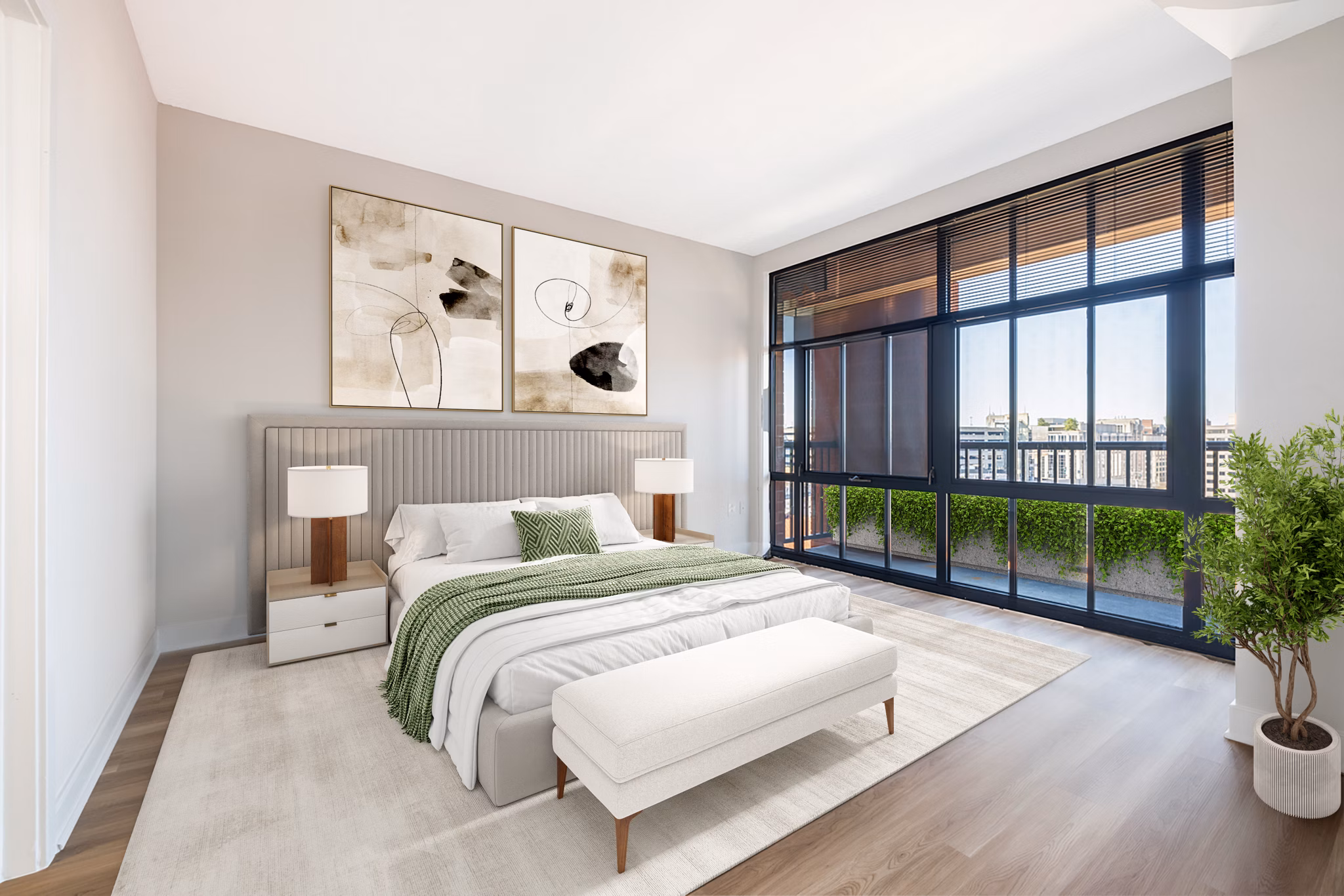 bedroom at Senate Square Apartments