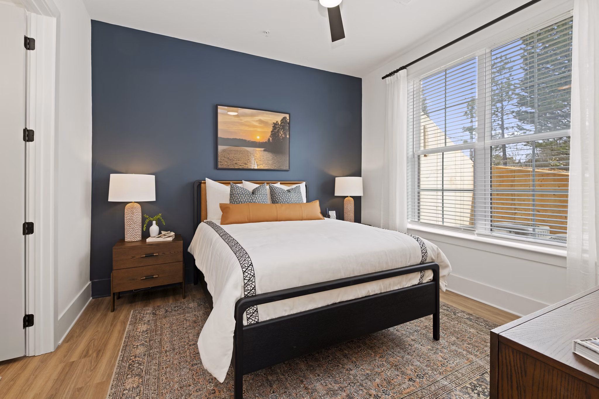 Bedroom at LANA at Lake Norman Apartments