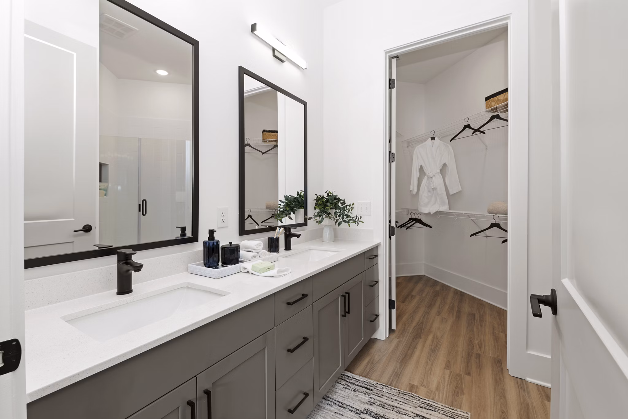 Bathroom at LANA at Lake Norman Apartments