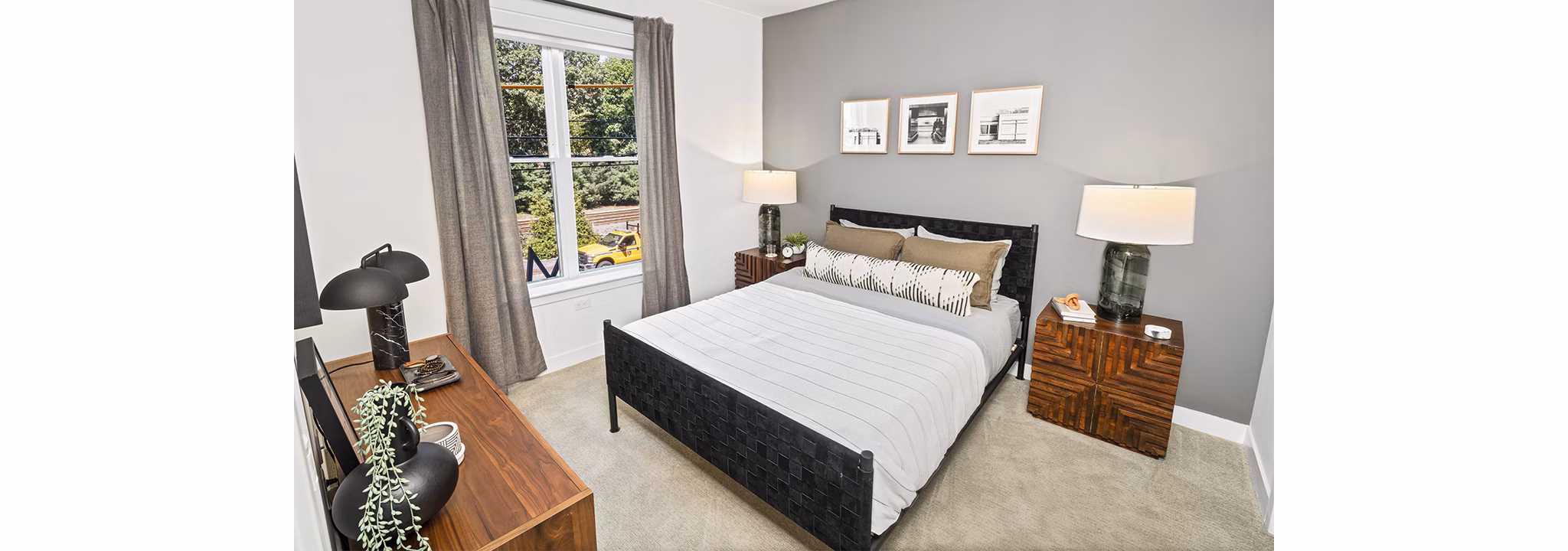 bedroom at The 266 Framingham Apartments 