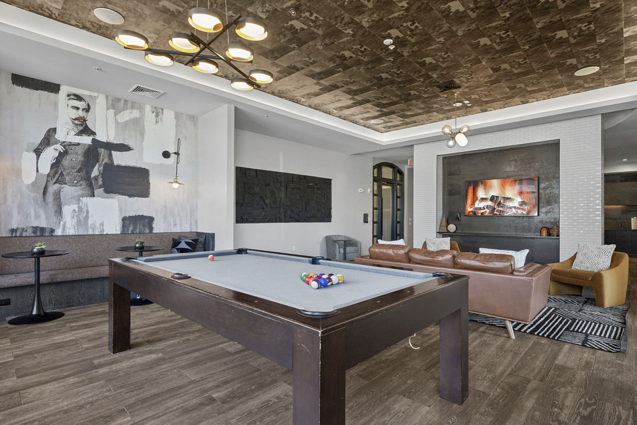 Game room at The 266 Framingham
