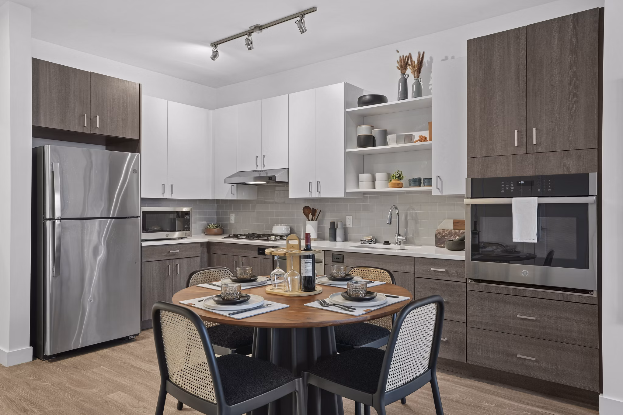 Dining Room at The 266 Framingham Apartments
