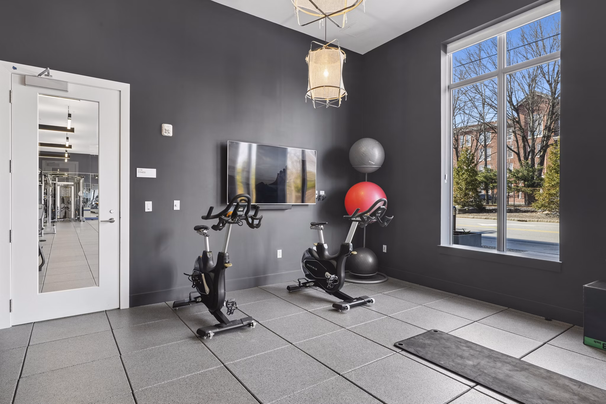 Fitness Center at The 266 Framingham Apartments