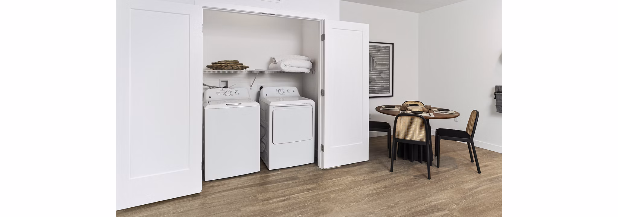 laundry facility at The 266 Framingham Apartments 