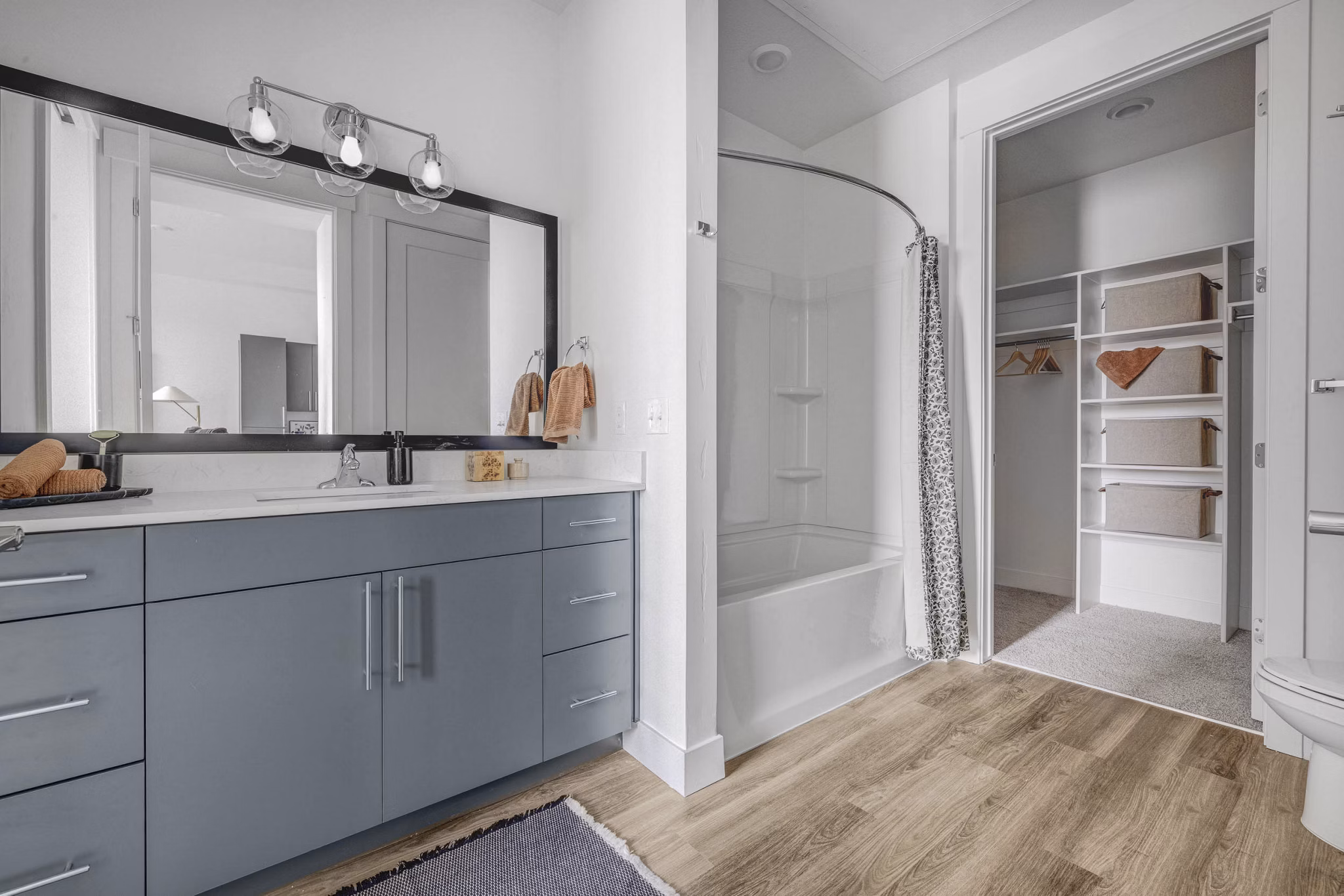 bathroom at The Gauge Apartments 