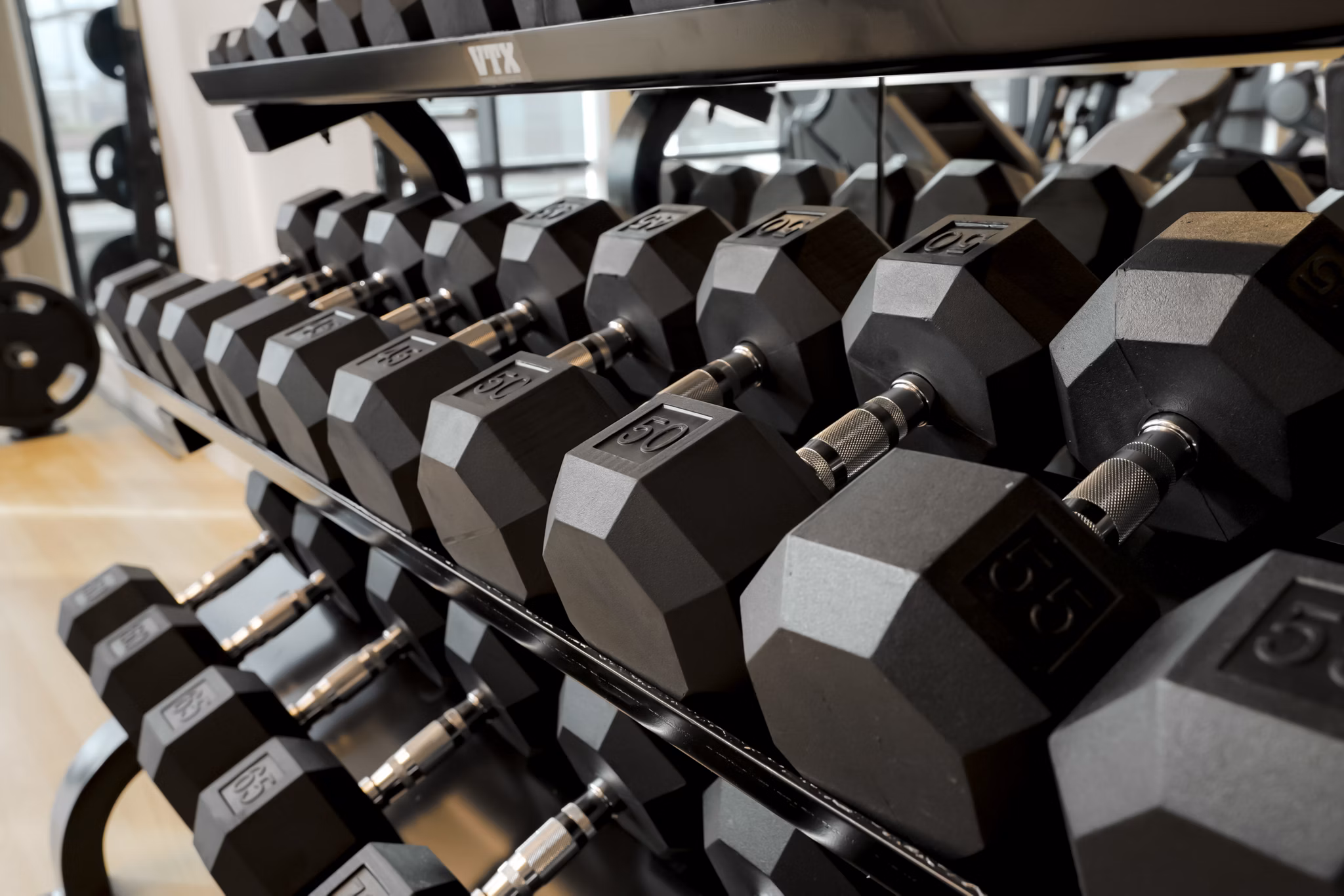 fitness center at The Gauge Apartments