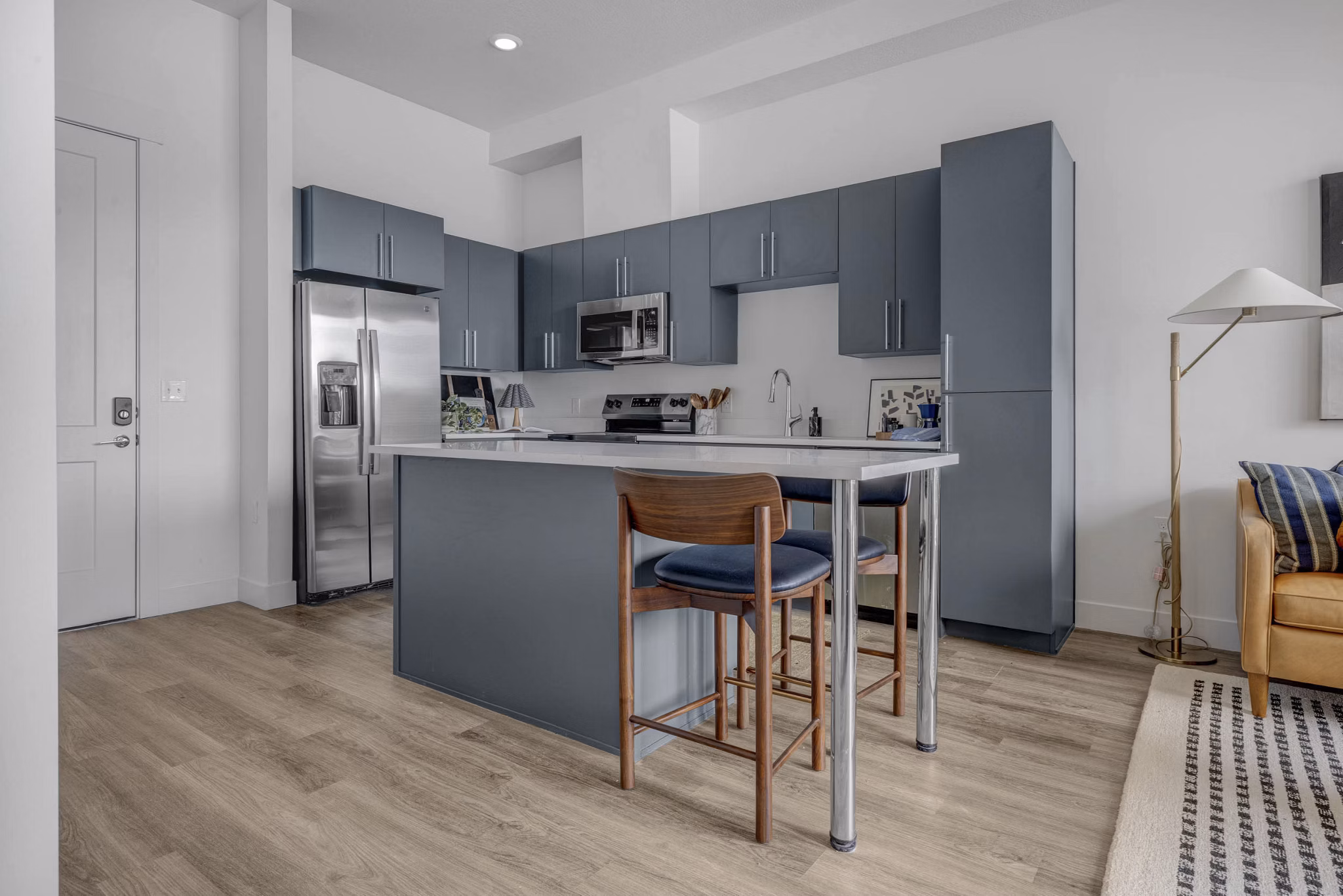 kitchen at The Gauge Apartments 