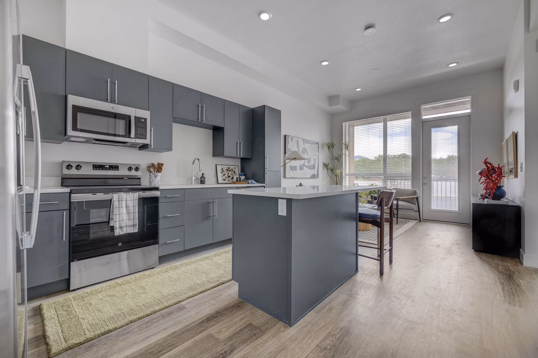 kitchen at The Gauge Apartments 