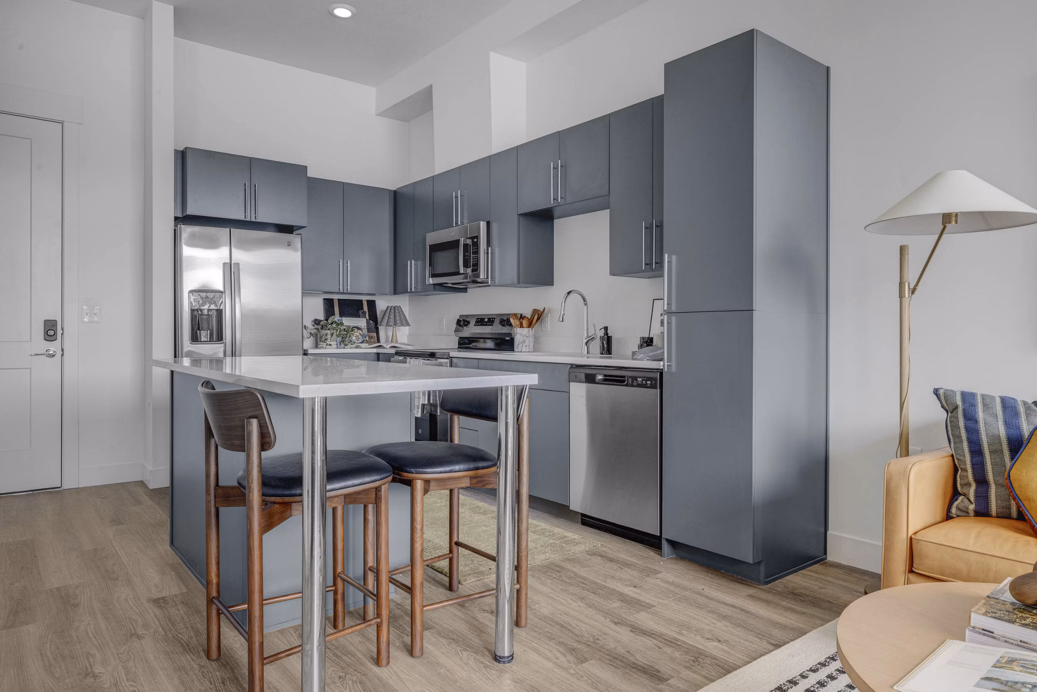 kitchen at The Gauge Apartments 