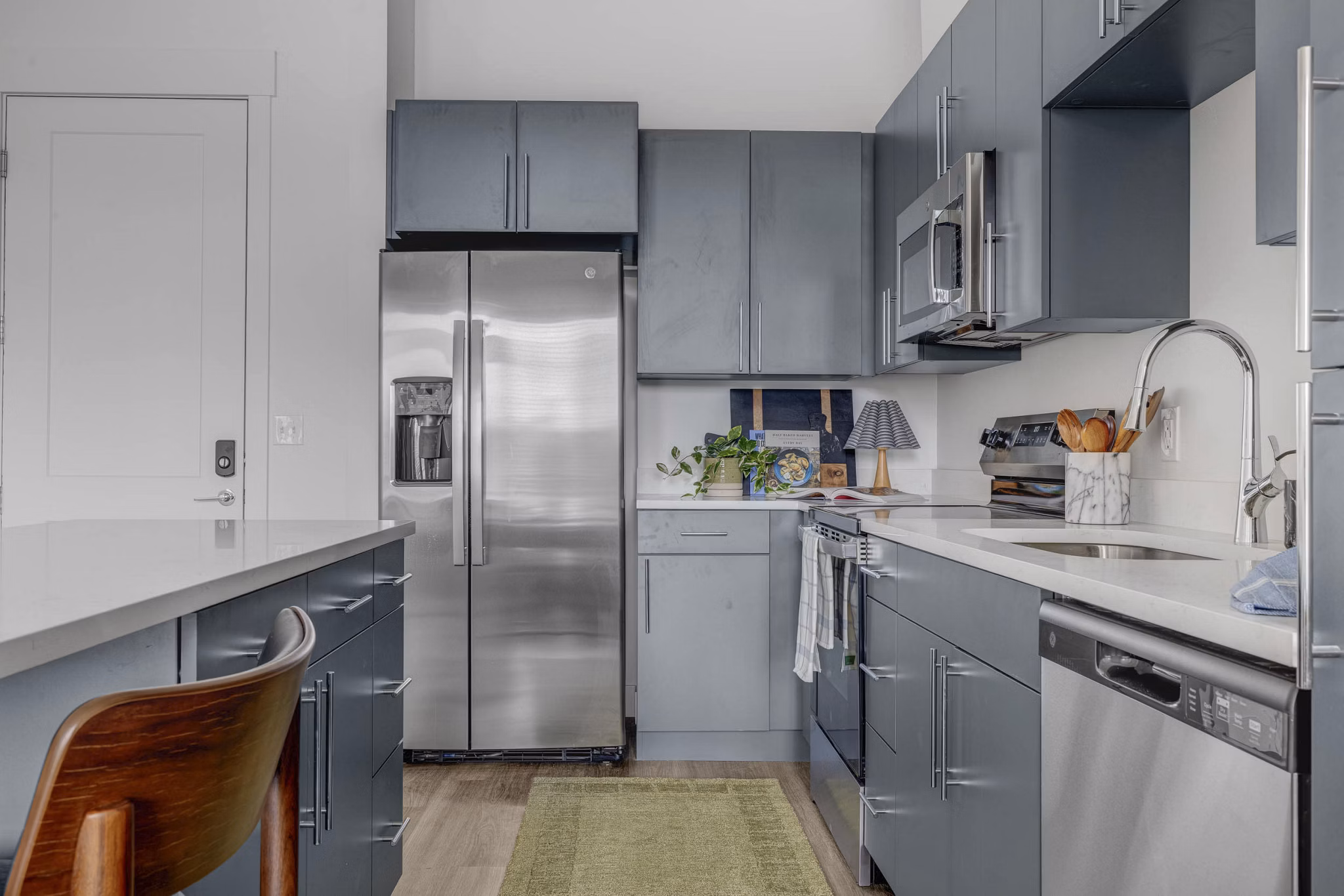 kitchen at The Gauge Apartments 