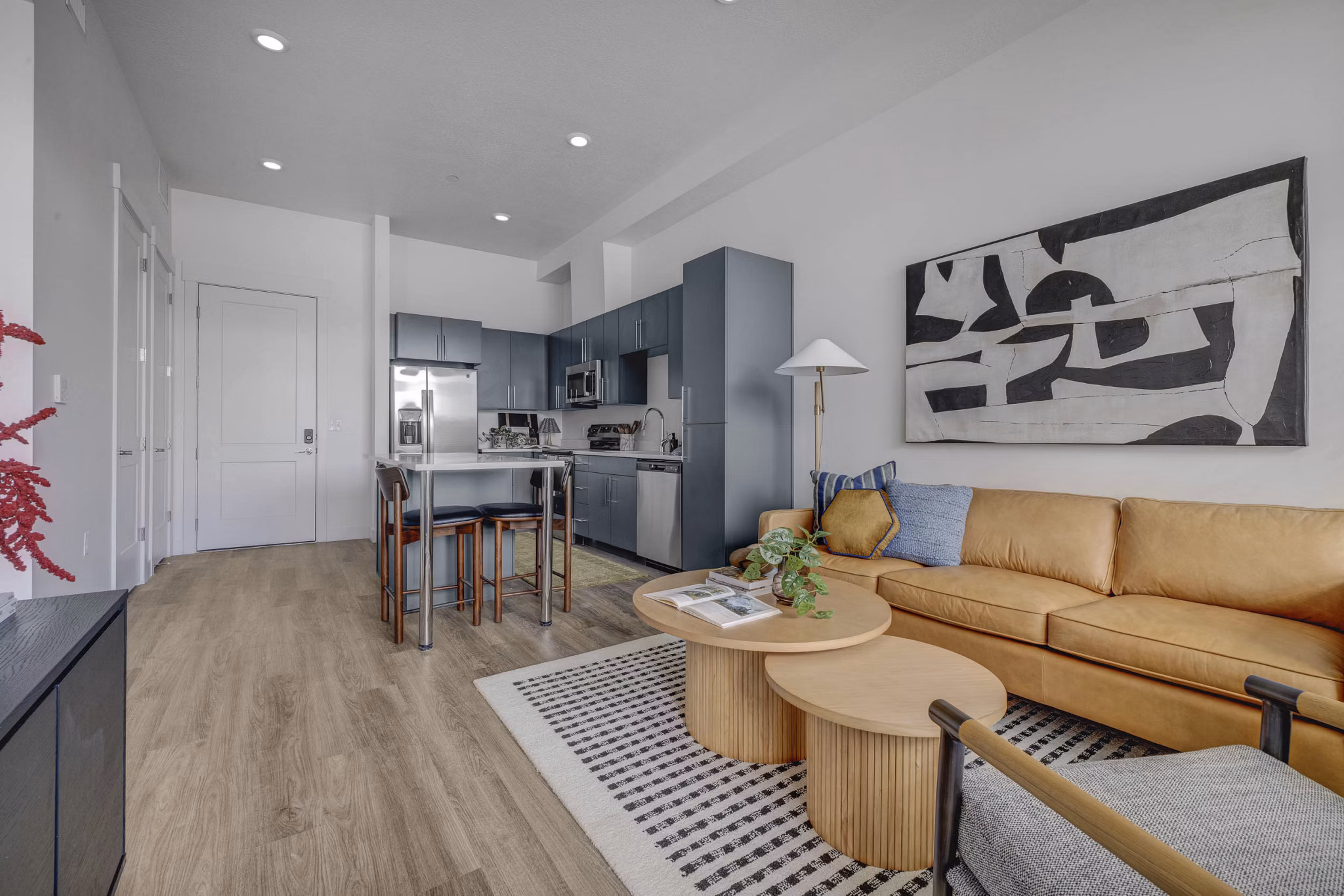 living room at The Gauge Apartments 