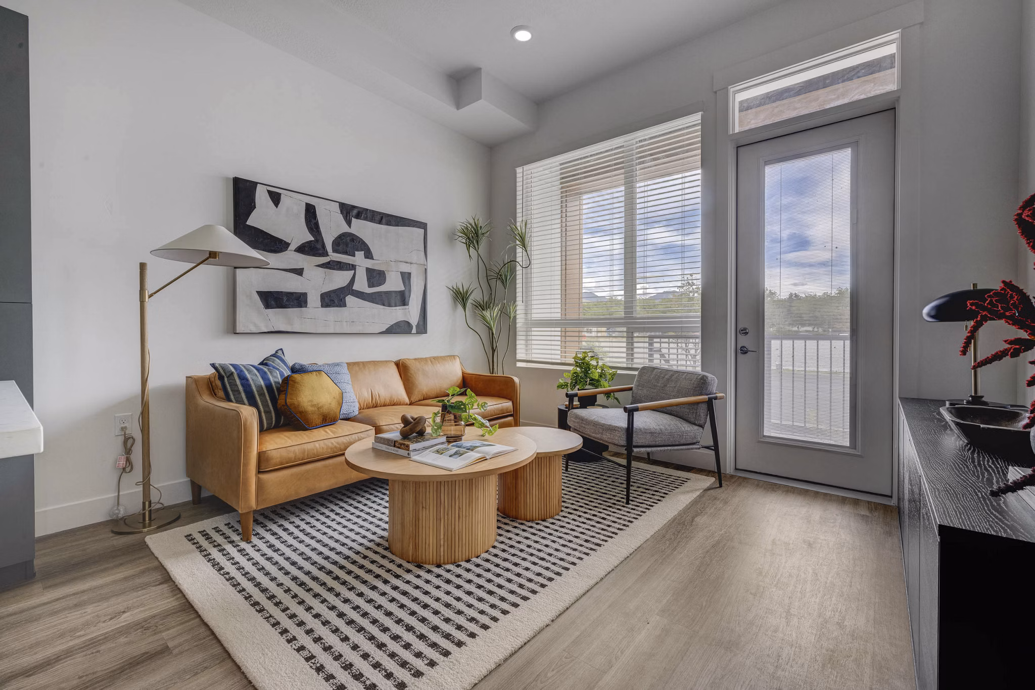 living room at The Gauge Apartments 
