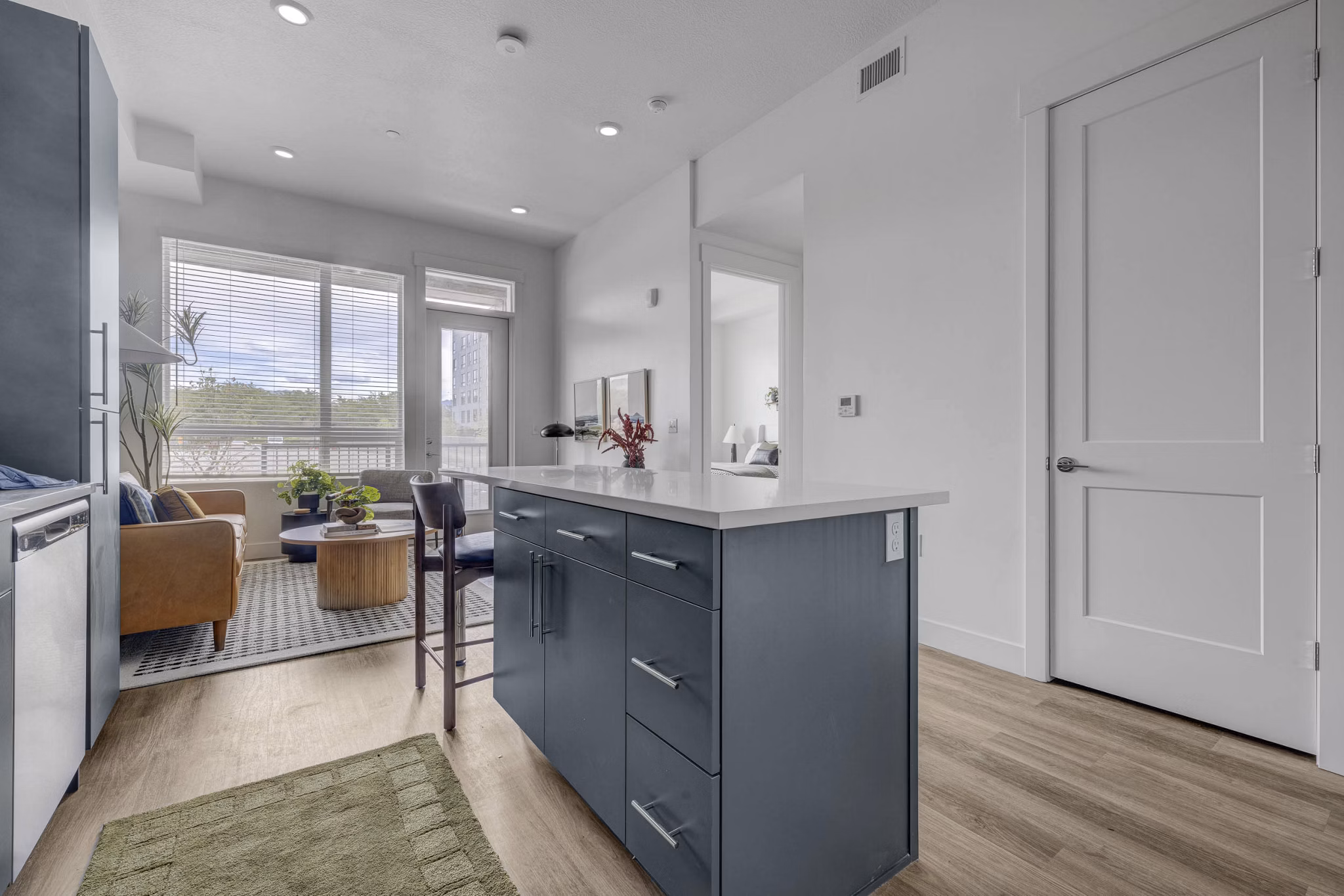 living room at The Gauge Apartments 