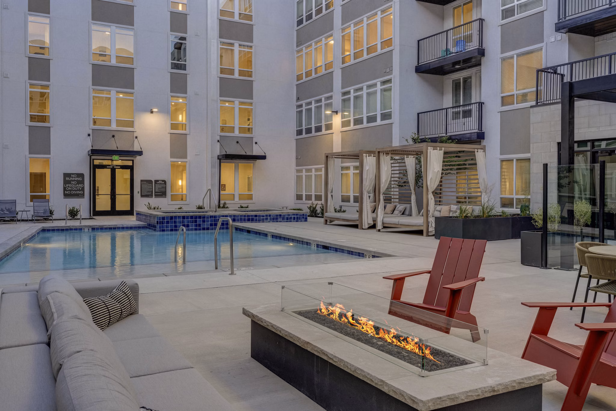 pool at The Gauge Apartments