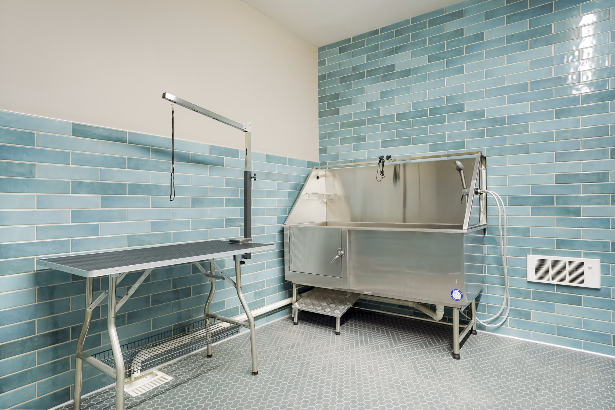 dog wash station at The Gauge Apartments