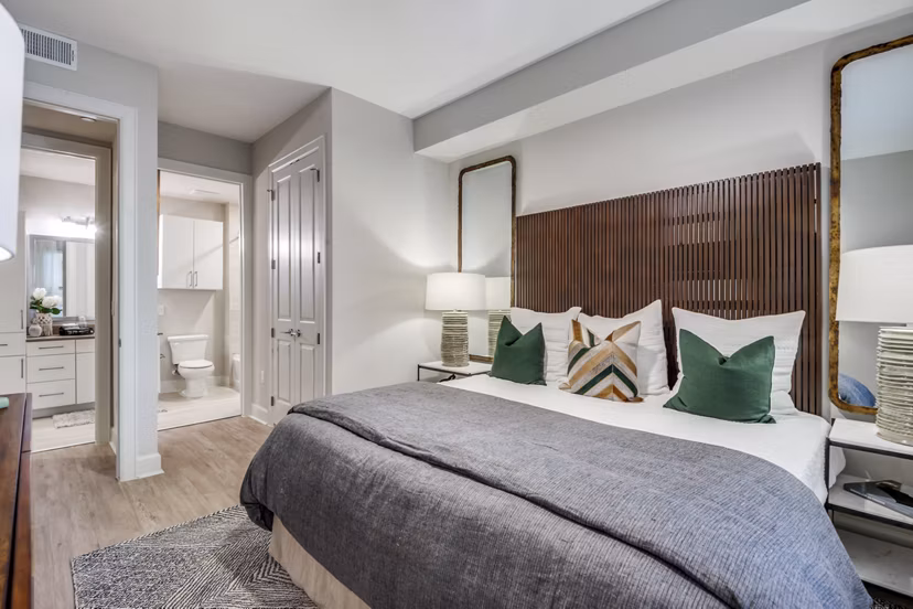 bedroom at Montrose at Buffalo Bayou Apartments