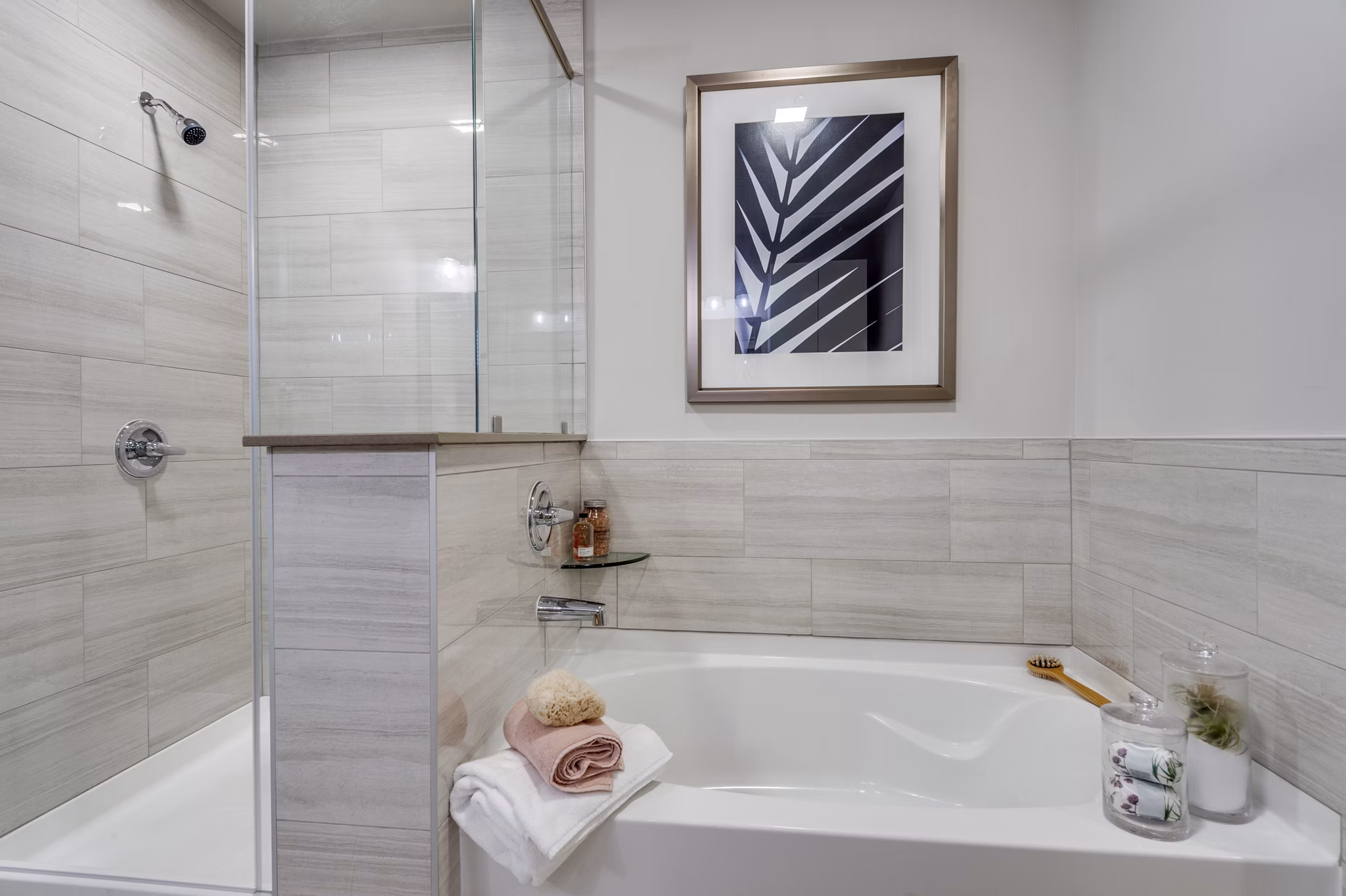 bathroom at Montrose at Buffalo Bayou Apartments