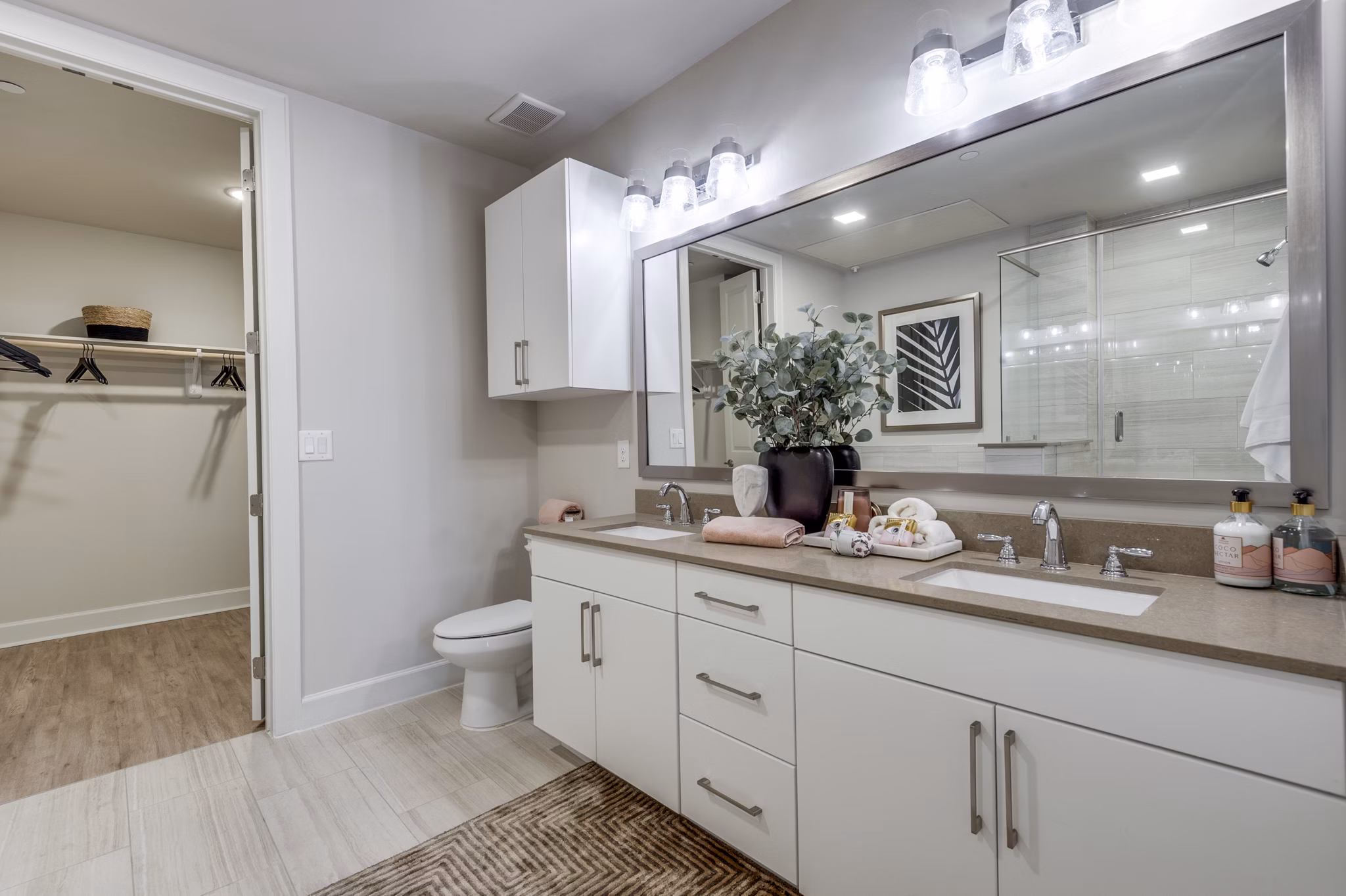 bathroom at Montrose at Buffalo Bayou Apartments