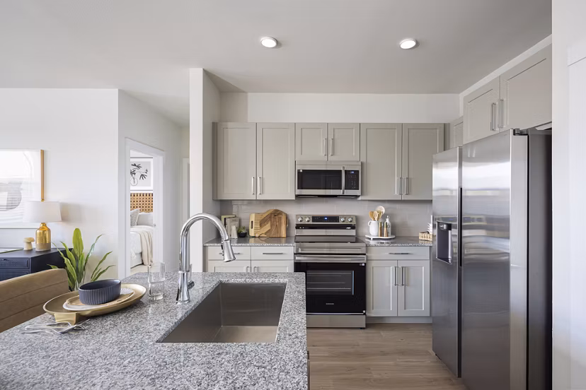 kitchen at New Braunfels Heights Apartments