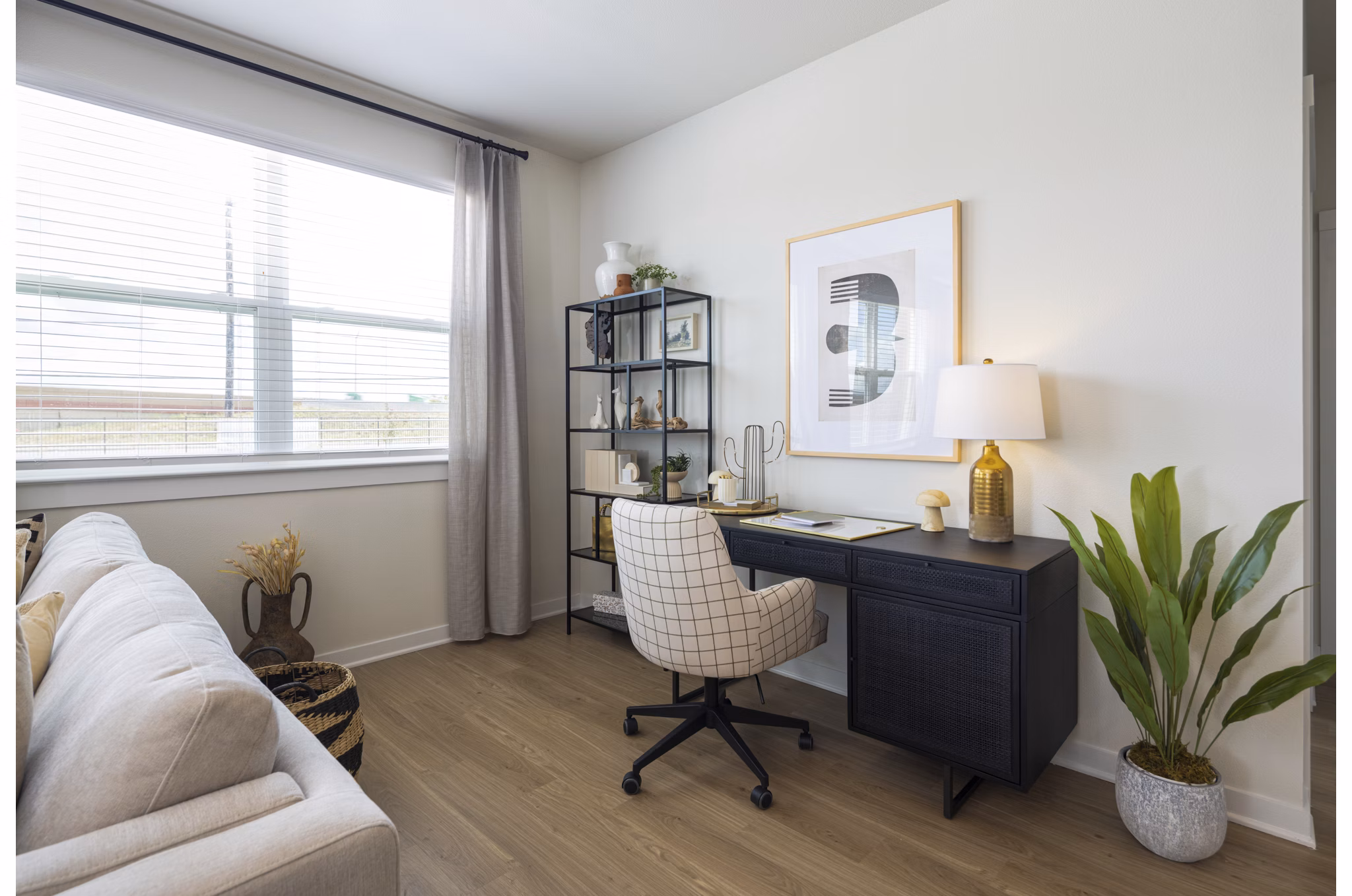 living room at New Braunfels Heights Apartments