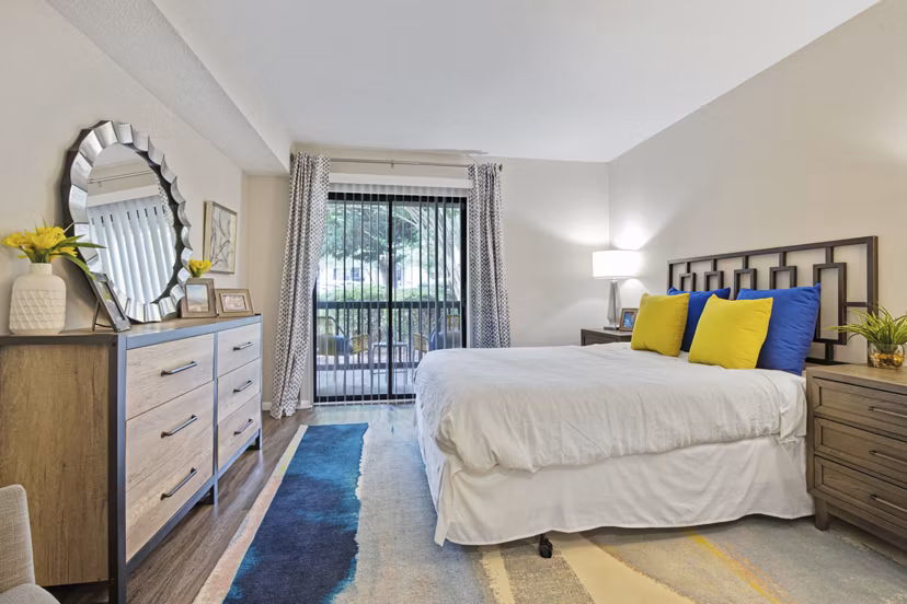 bedroom at The Madison Apartments