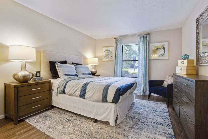 bedroom at The Madison Apartments