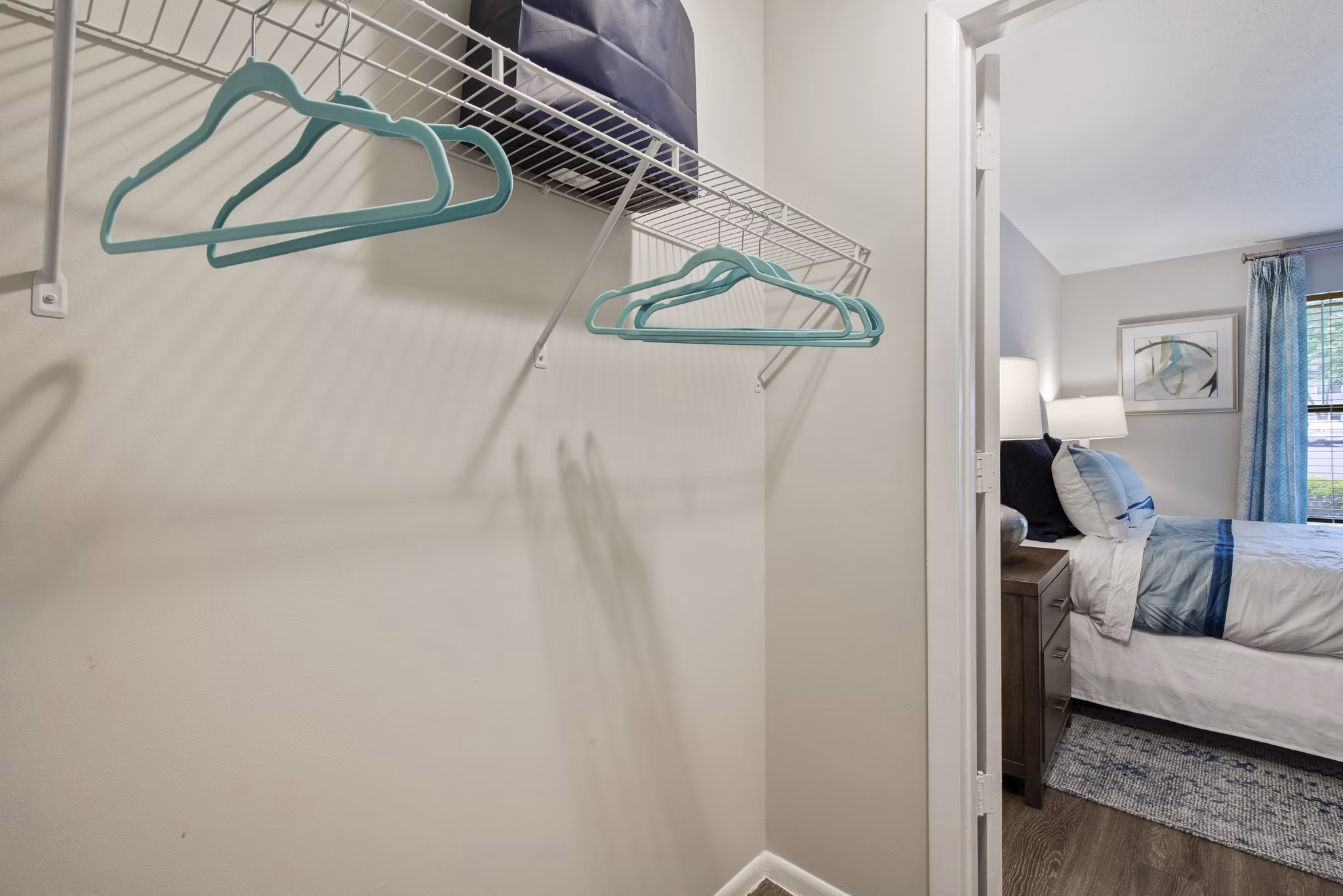 bedroom closet at The Madison Apartments