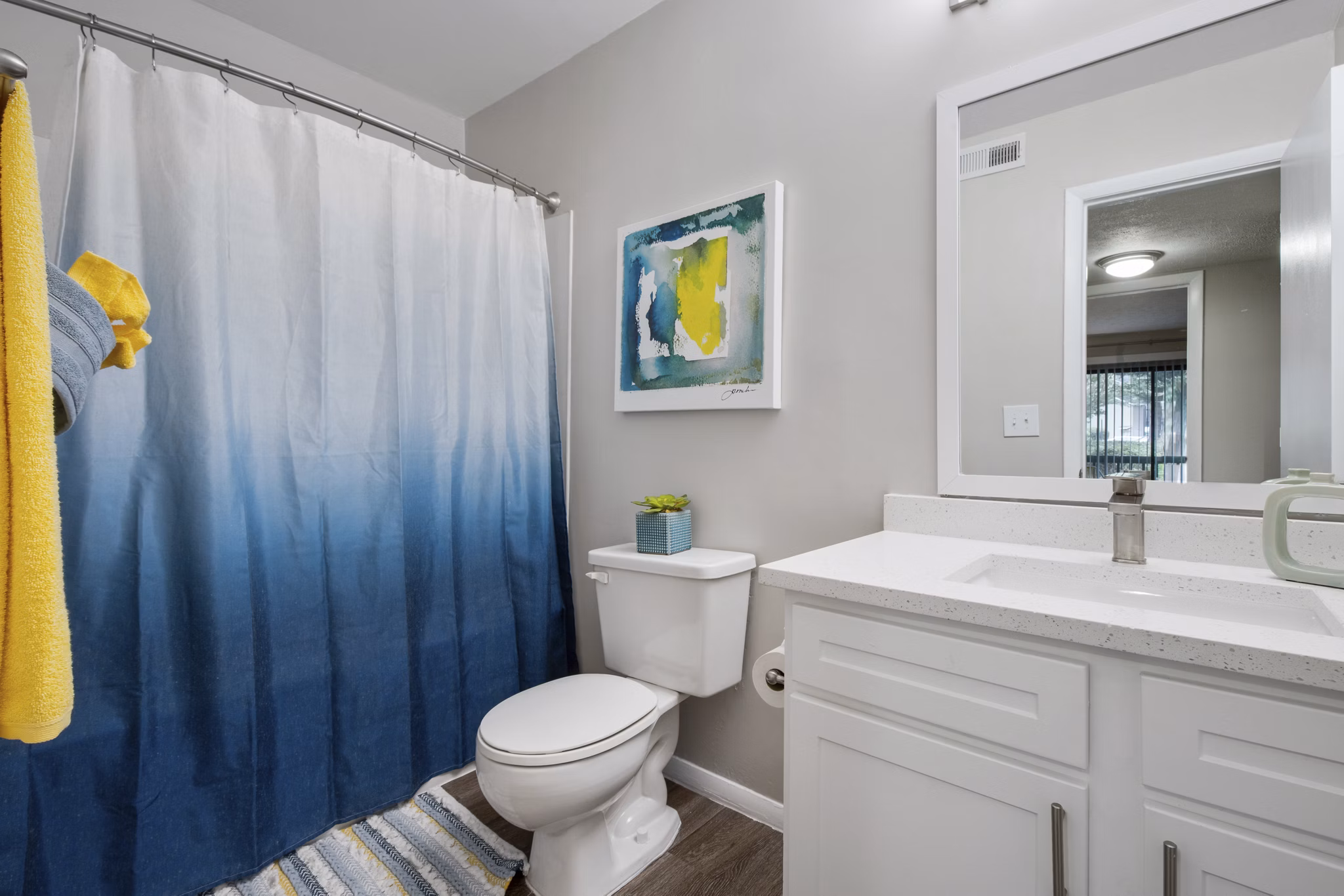 bathroom at The Madison Apartments