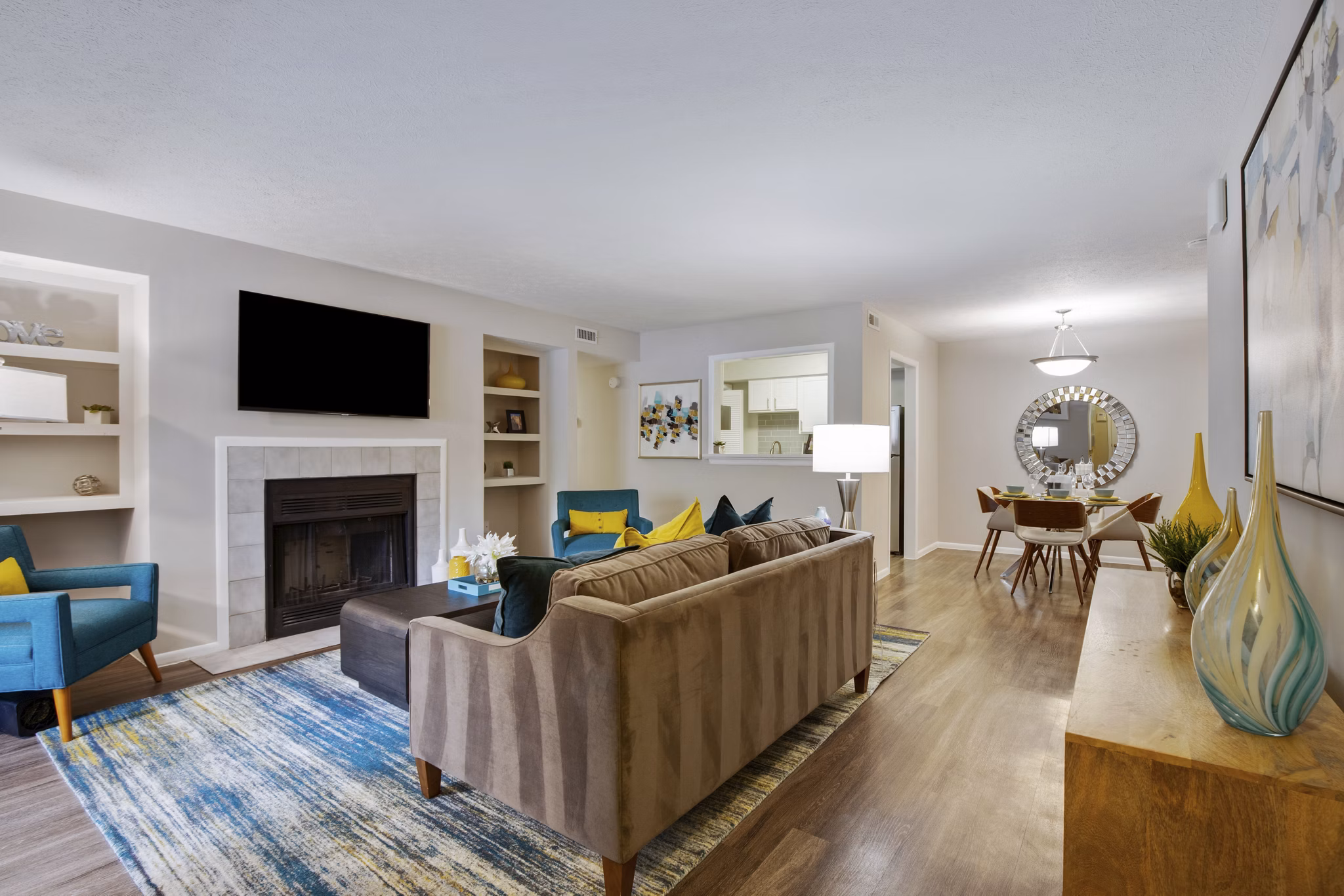 living room at The Madison Apartments