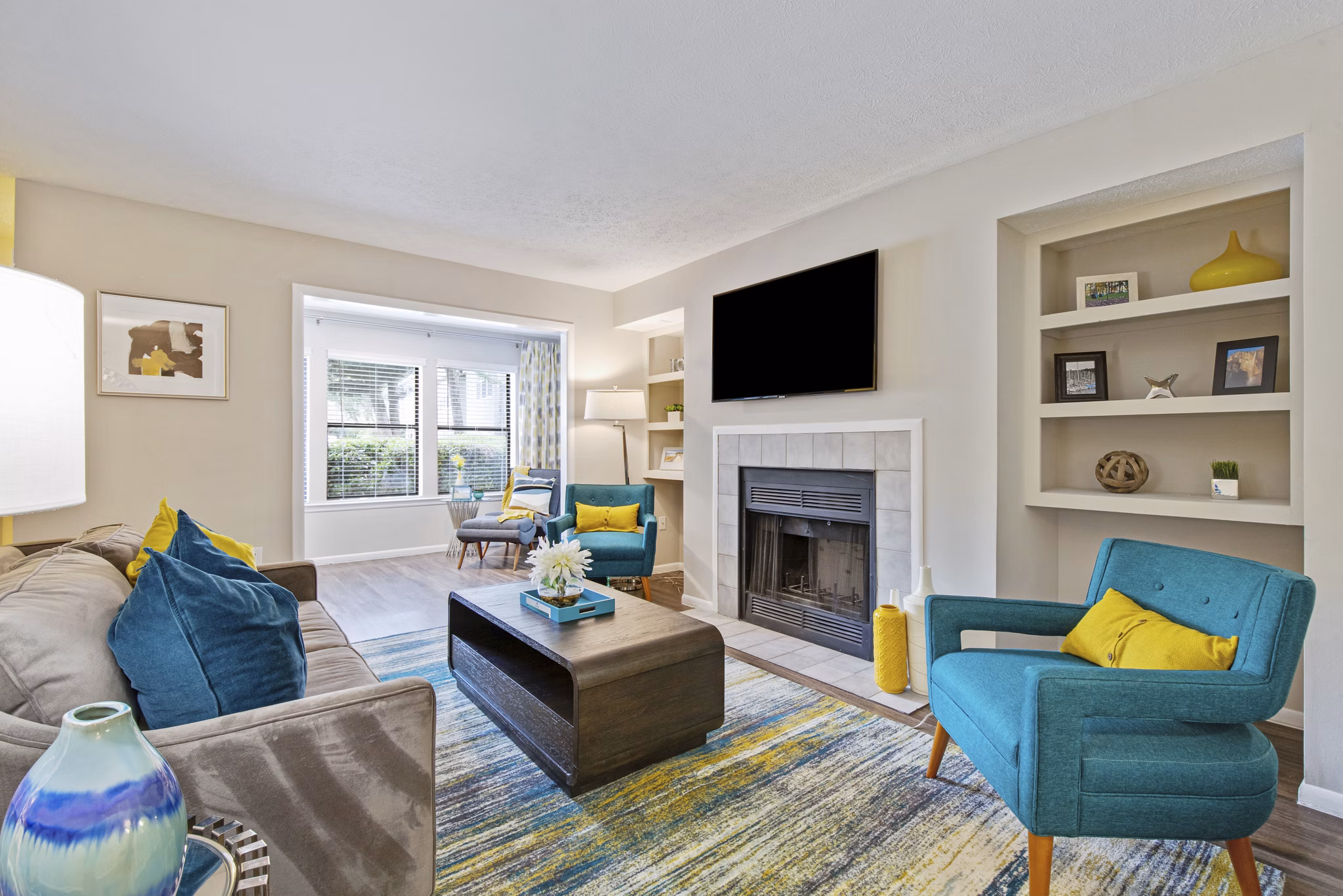 living room at The Madison Apartments