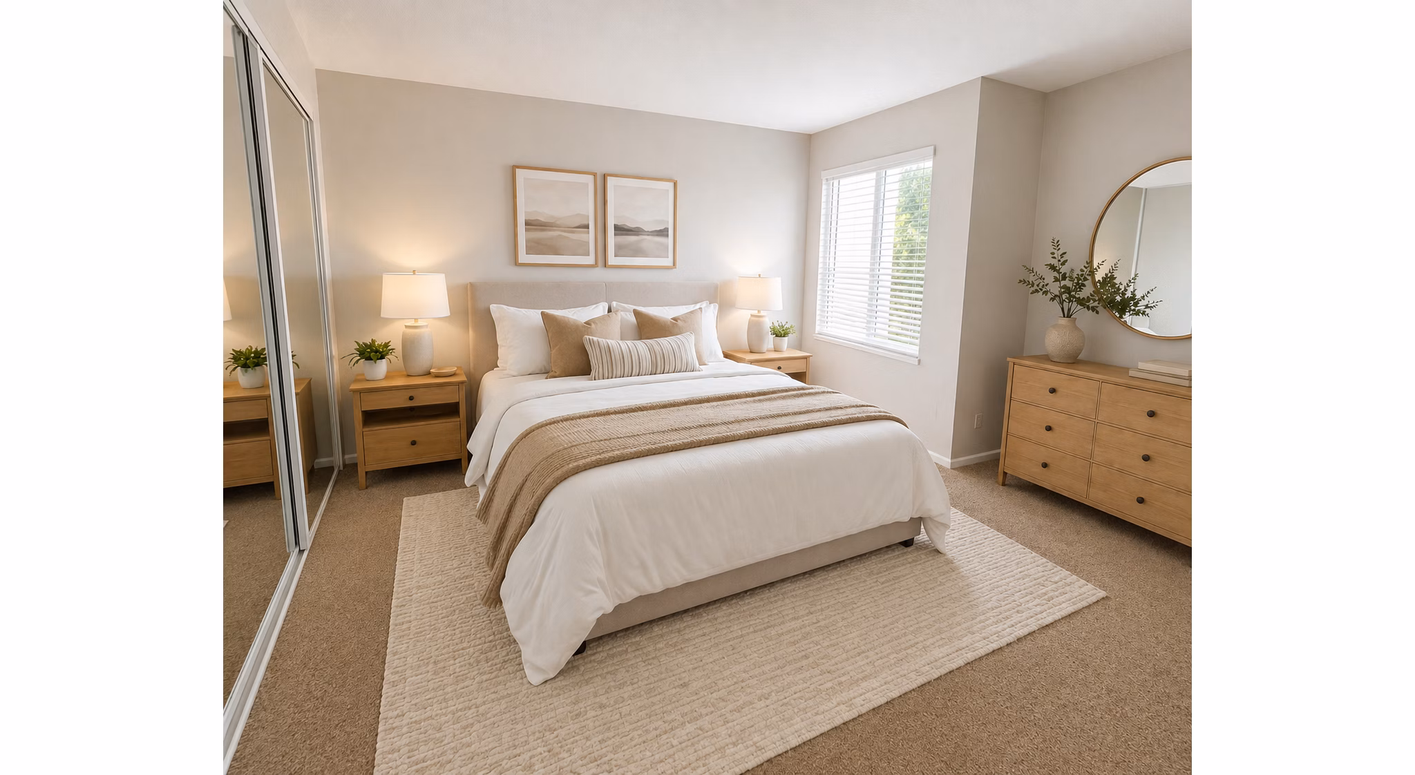 bedroom at Kensington Apartments