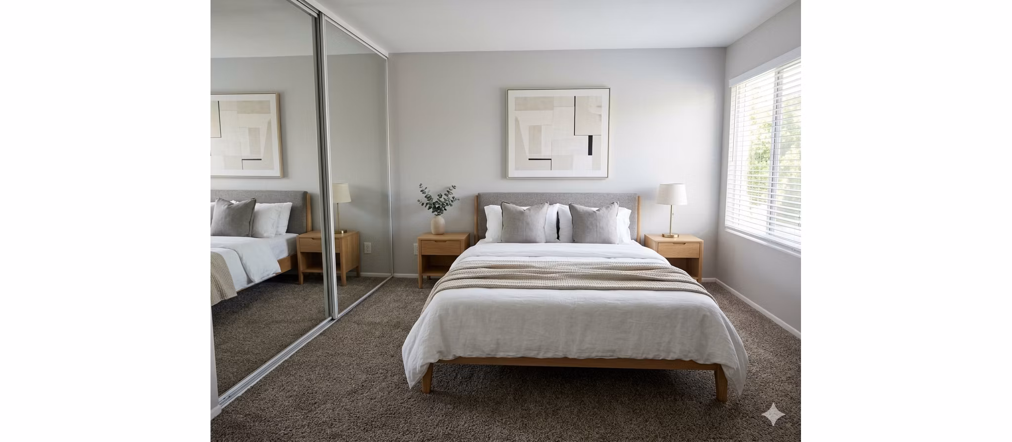 bedroom at Kensington Apartments