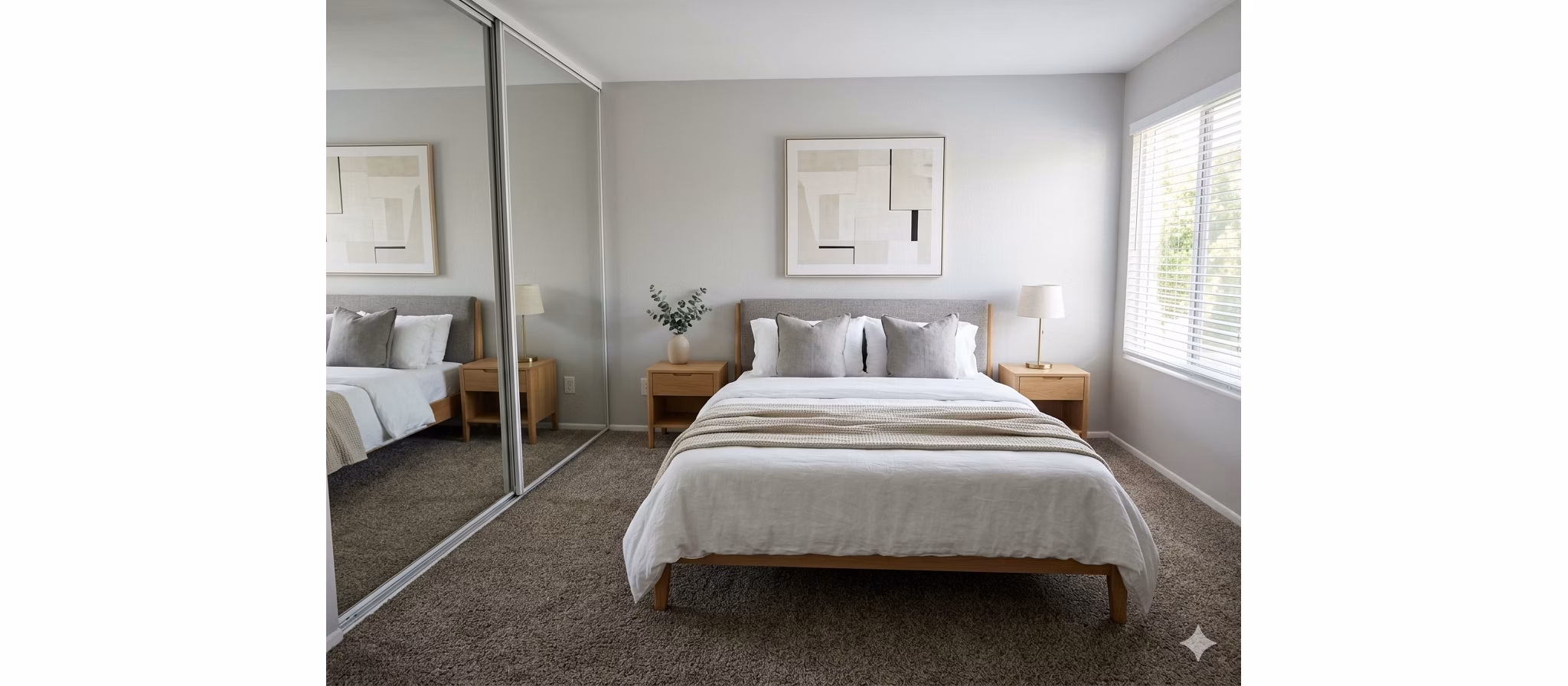 bedroom at Kensington Apartments