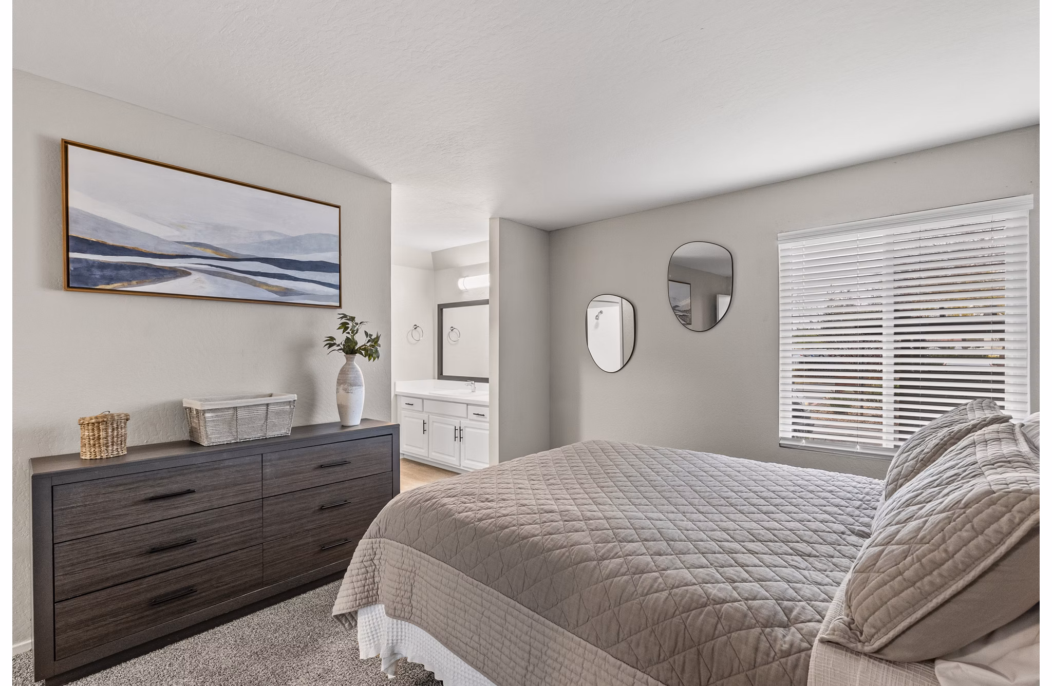 bedroom at Kensington Apartments