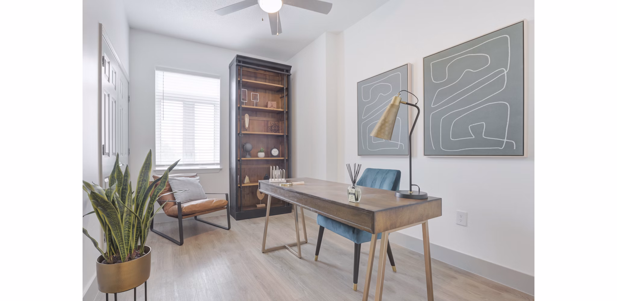 home office at The Kensington Apartments