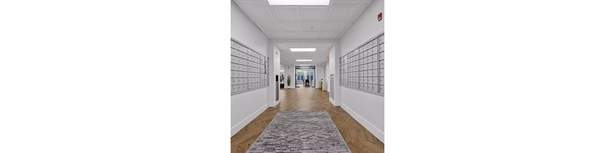 mail room at The Kensington Apartments