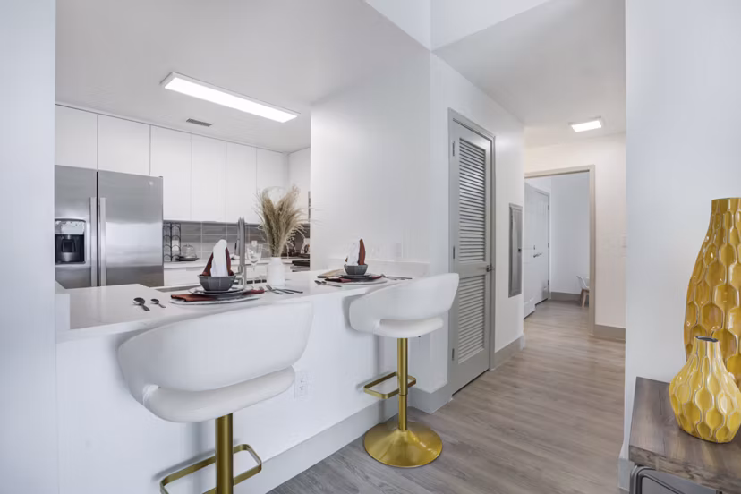kitchen at The Kensington Apartments