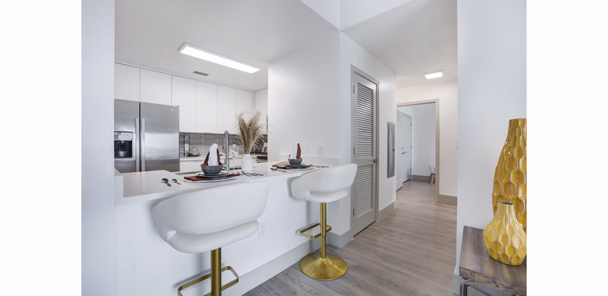 kitchen at The Kensington Apartments