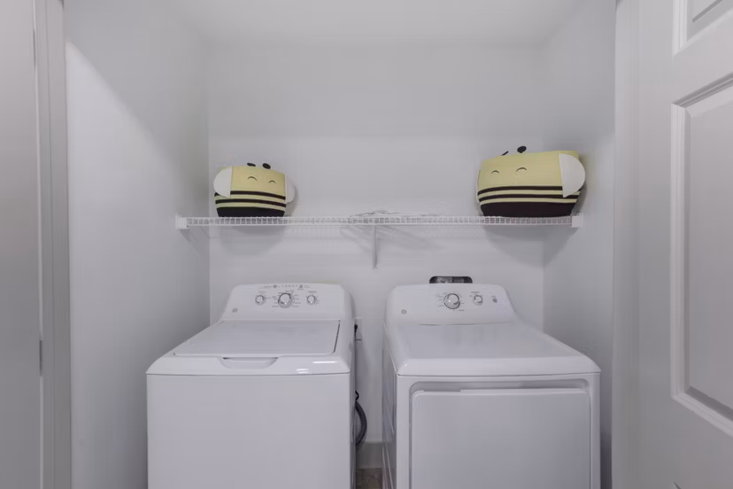 laundry room at The Kensington Apartments
